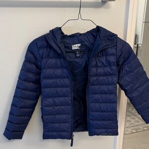 Lands' End Kids Navy Puffer Jacket